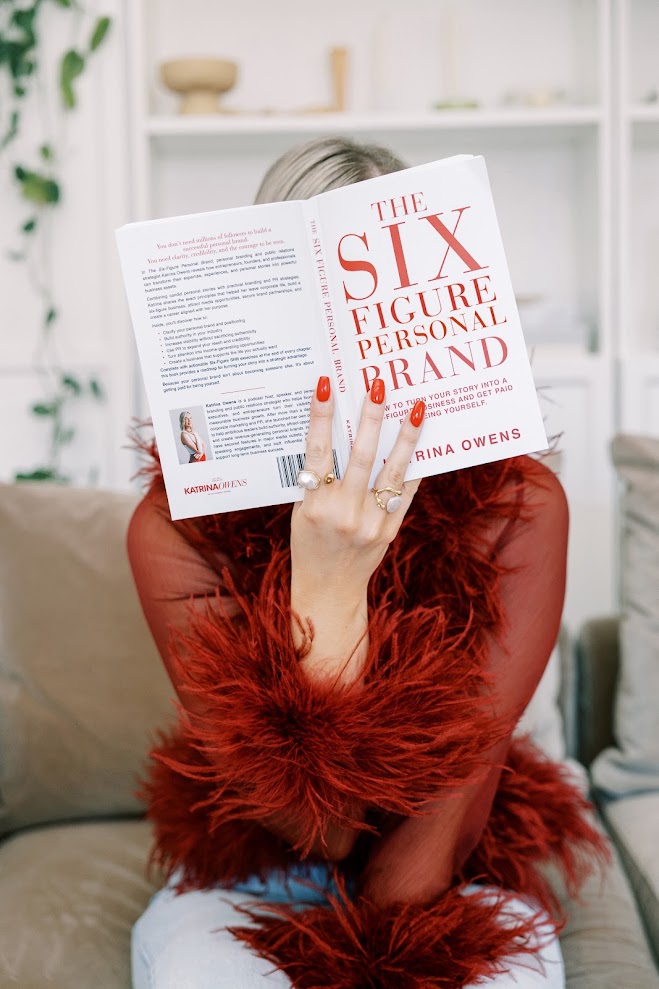 Katrina Owens with The Six Figure Personal Brand book